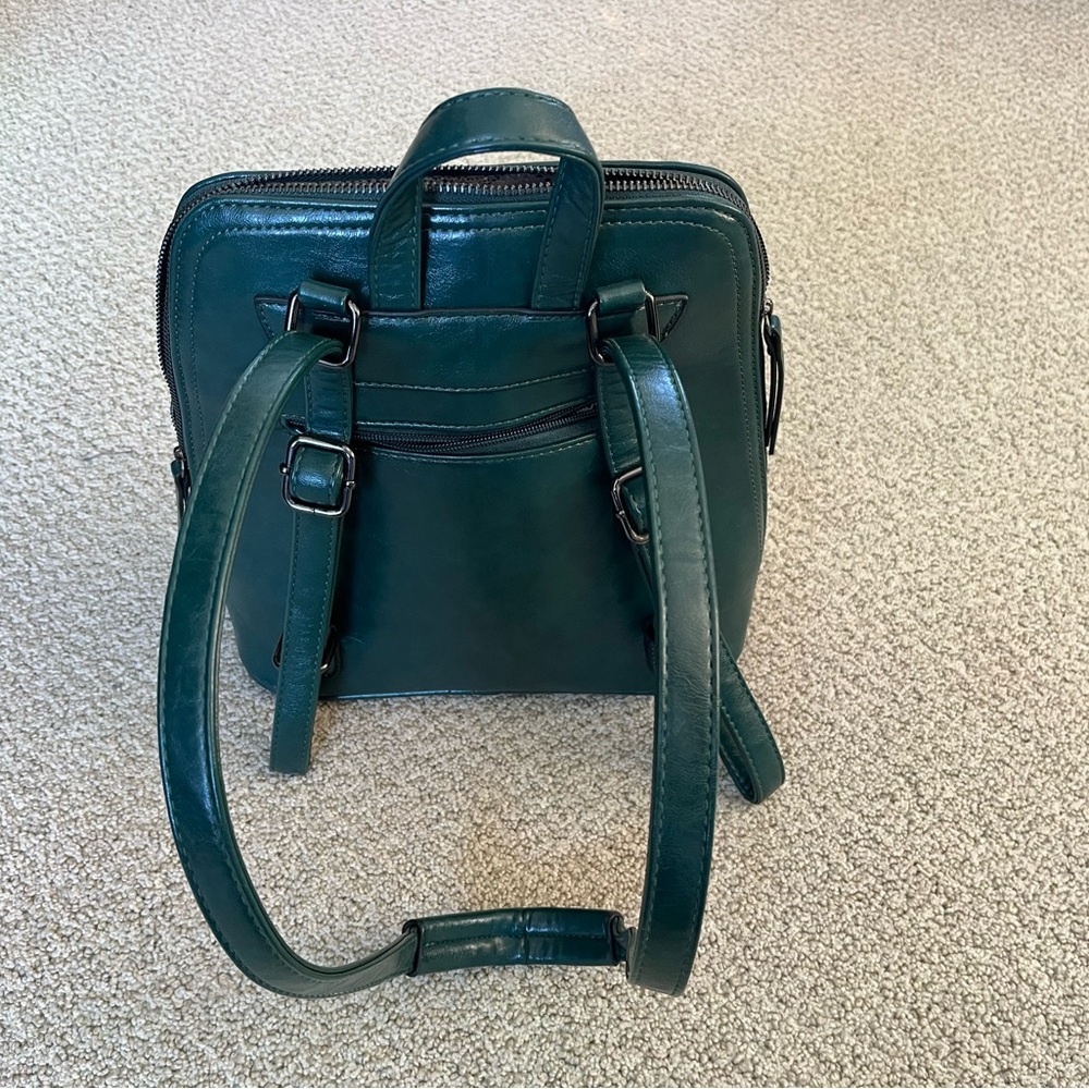 Backpack purse, green